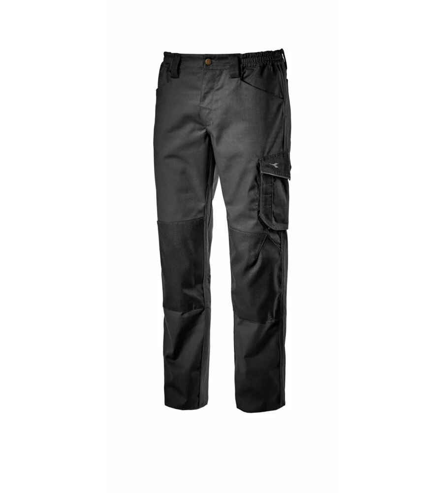 Diadora pantaloni da lavoro rock performance nero, tg m