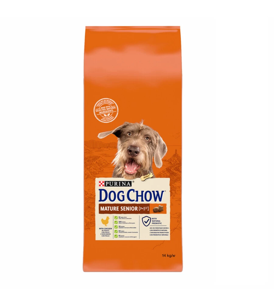 Crocchette per cani dog chow mature per adulti, 14 kg - purina