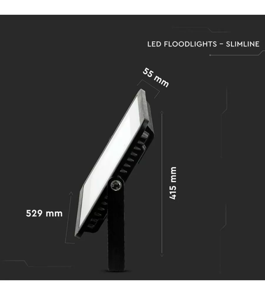 Faro led nero 4000k 300w, 24800lm