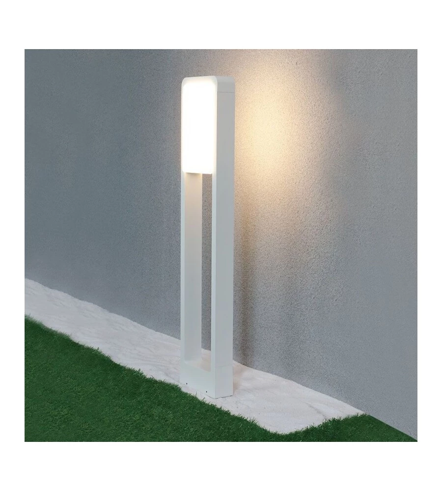 Paletto led per esterno bianco 3000k, 10w