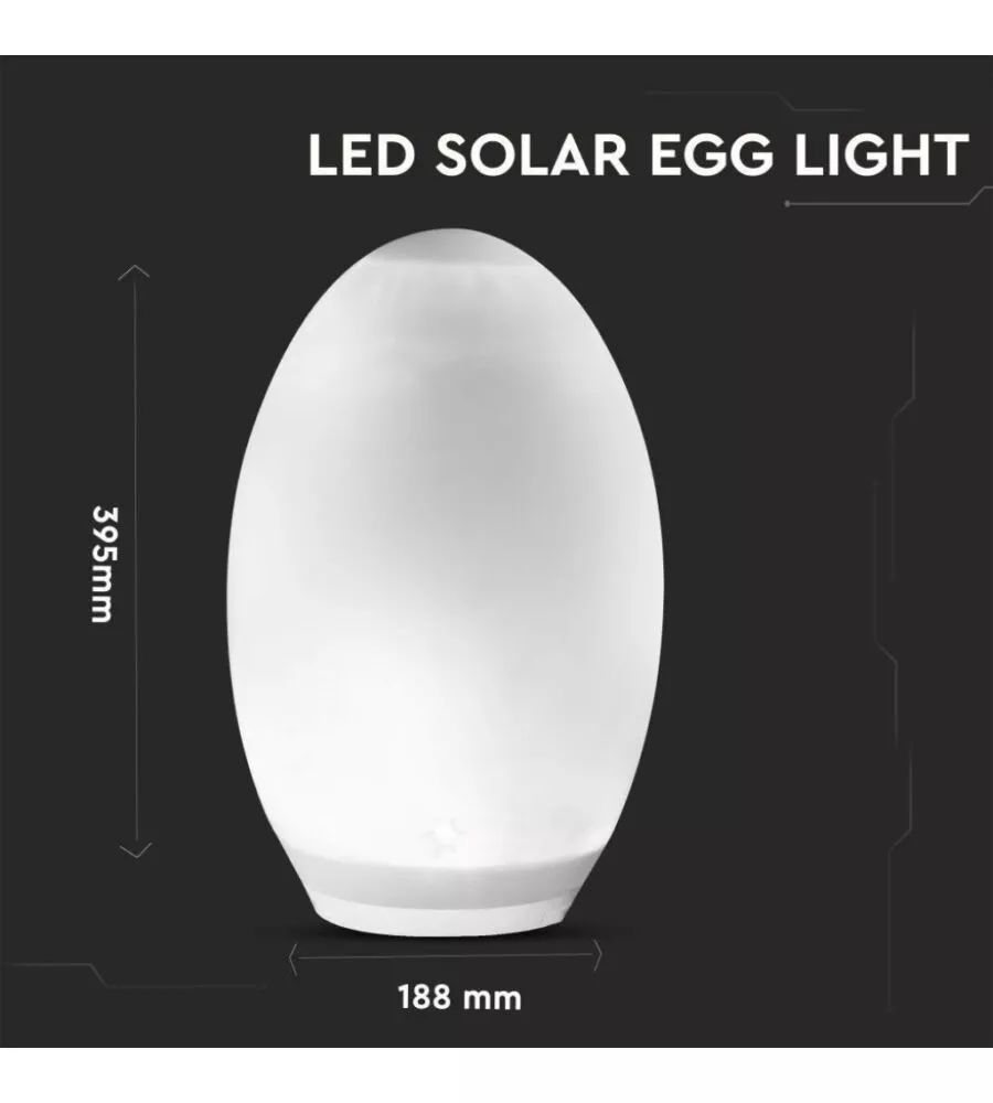 Lampada solare led rgb ricaricabile, 3000k