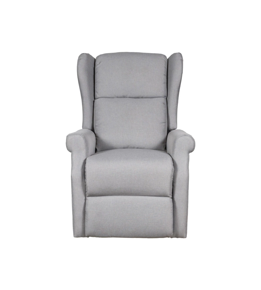 Poltrona con recliner elettrico bellahome "berg" tessuto grigio, 72,5x94x109 cm