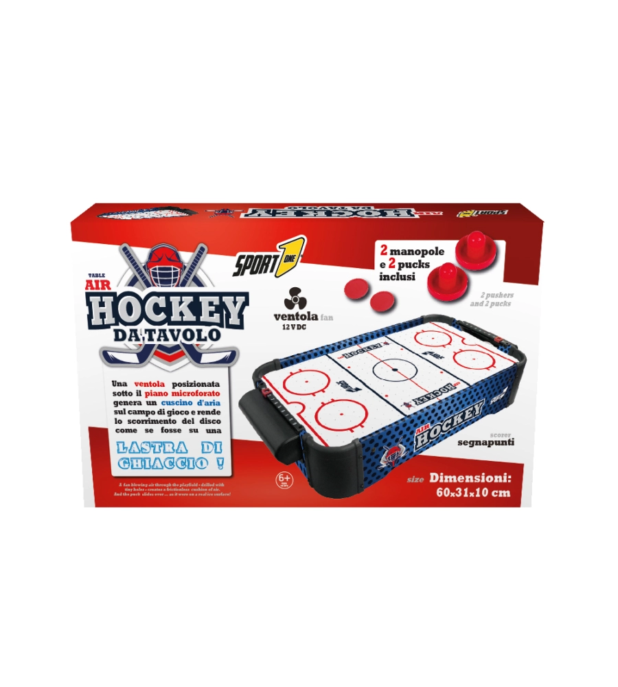 Hockey da tavolo per bambini air hockey tabletop, 60x31x10 cm