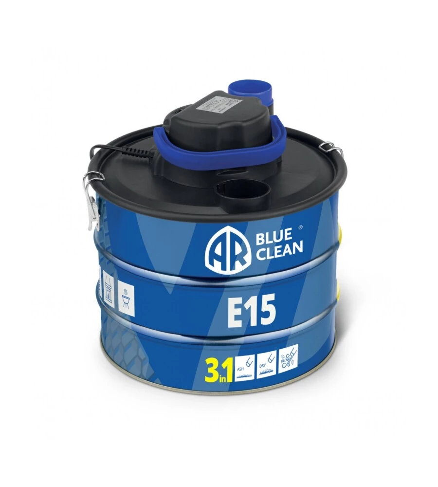 Bidone aspiracenere ar blue clean e15 funzione 3in1 - 1000 w 15 lt - annovi reverberi