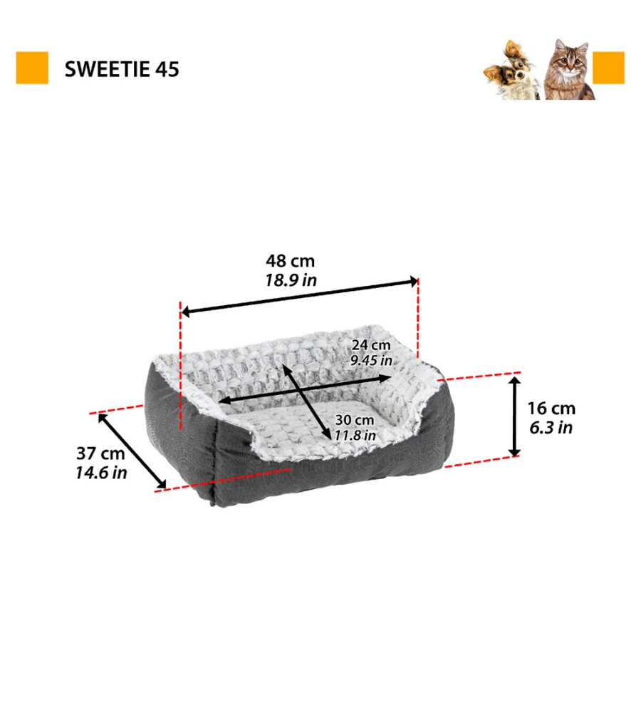 Cuccia per cani e gatti sweetie 45 - ferplast