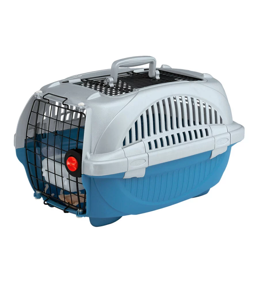 Atlas deluxe 10 open blu - trasportino per cane - ferplast