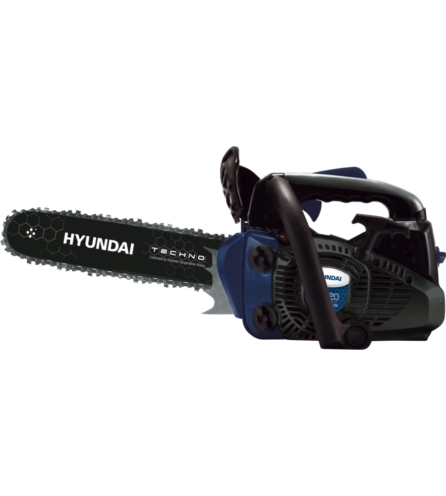 Motosega a scoppio da potatura hyundai "techno" barra 25 cm 2t 25,4 cc