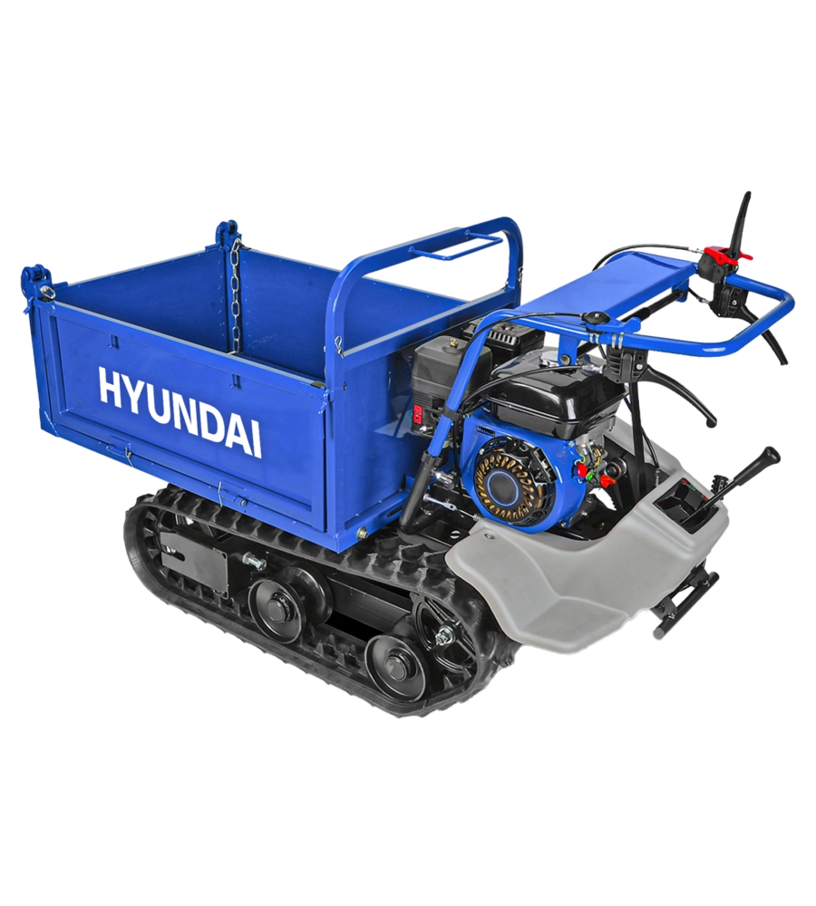 Mini motocarriola cingolata a scoppio hyundai portata 320 kg - cod. 65900