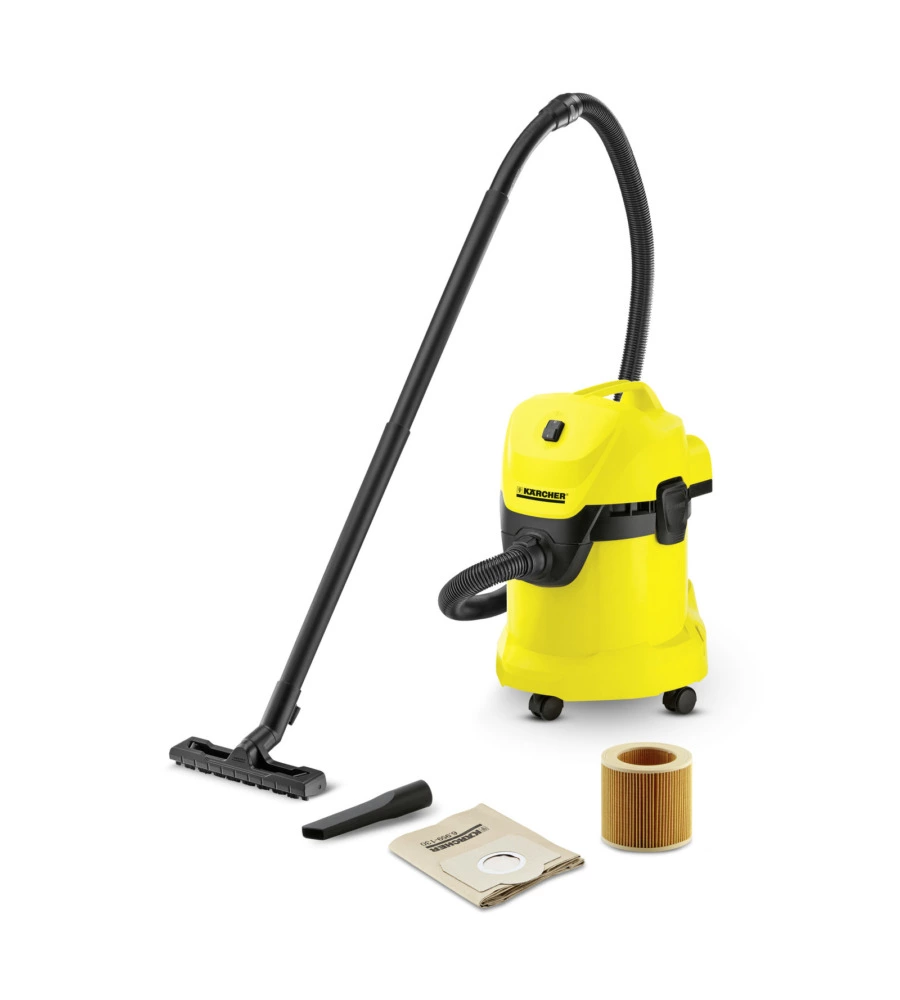 Bidone aspira solidi e liquidi karcher wd3 v-19/4/20 da 19 litri