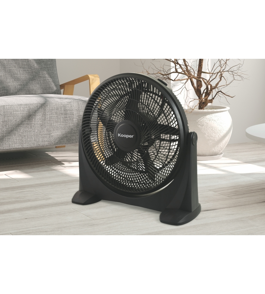 Ventilatore da appoggio box "articfresh" colore nero 90 w, 50 cm