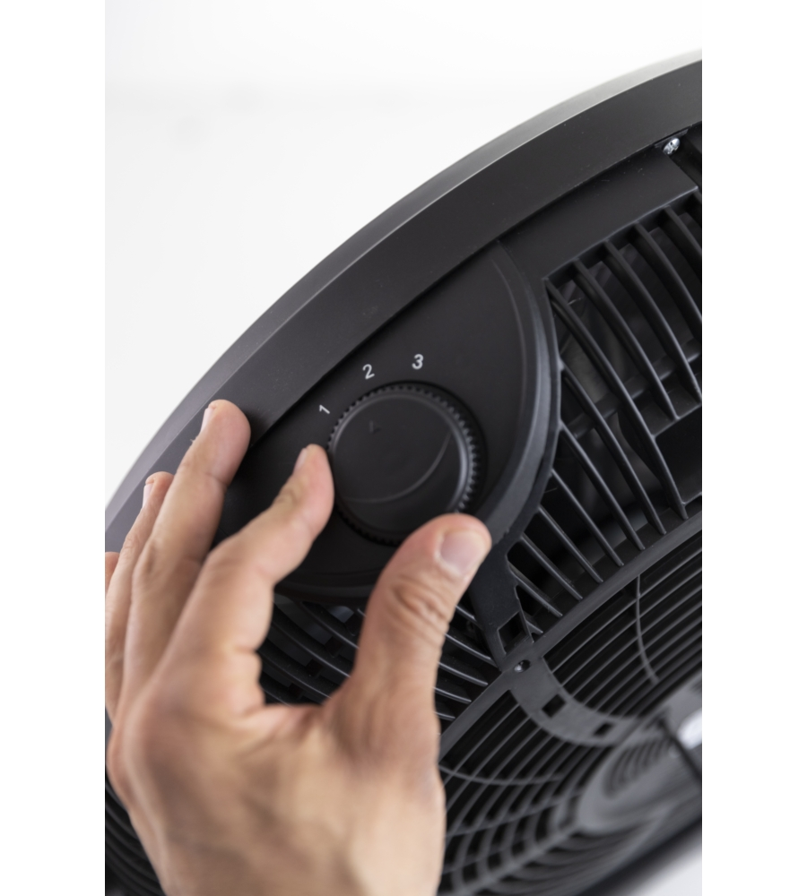 Ventilatore da appoggio box "articfresh" colore nero 90 w, 50 cm