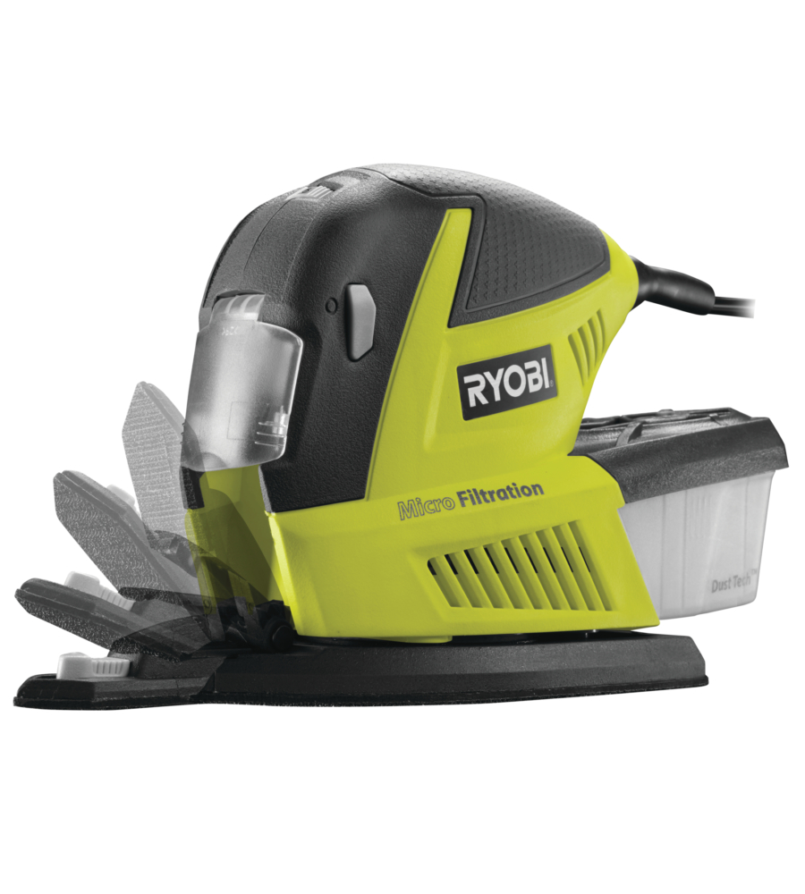 Levigatrice mouse multiuso 3 in 1 rms180-s 180 watt - ryobi