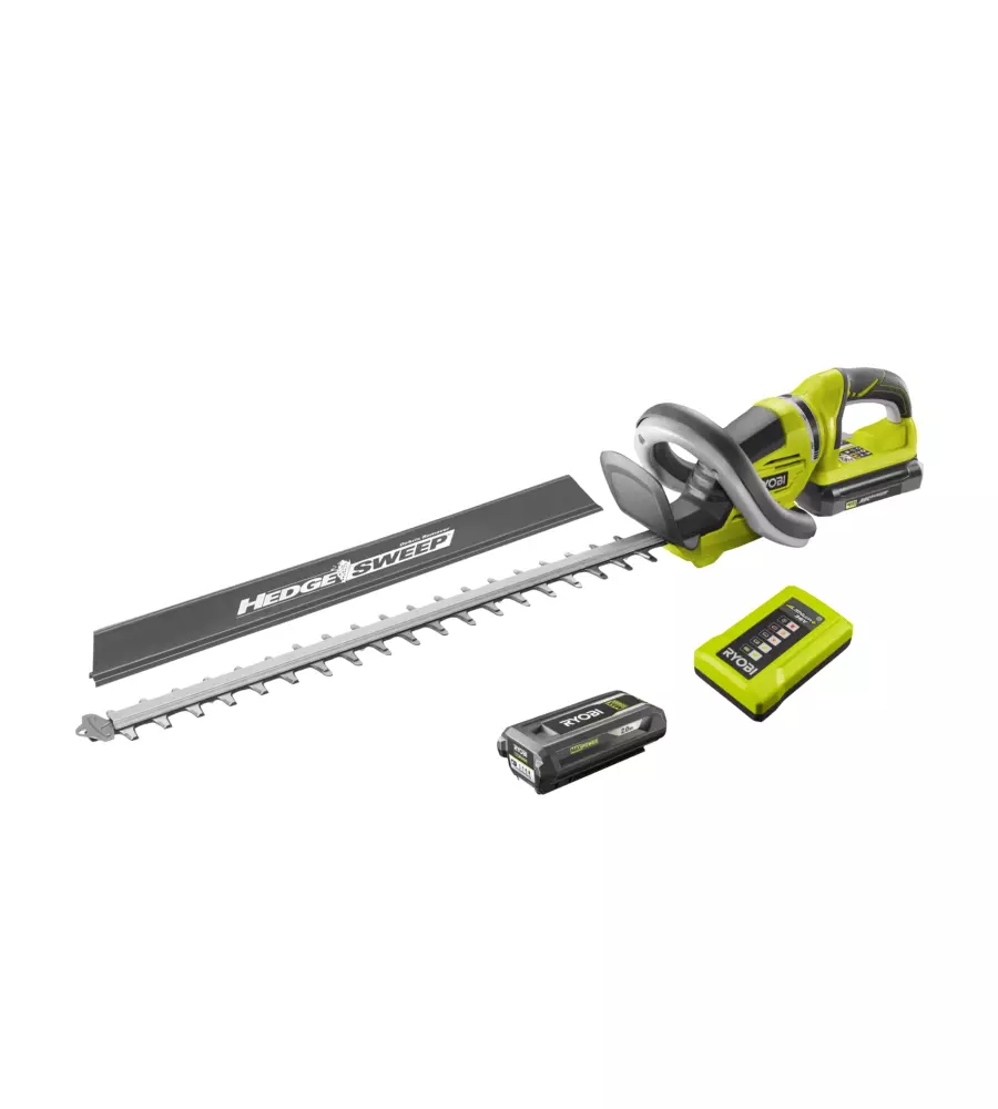 Tagliasiepi a batteria con lama 60 cm ryobi "rht36c61r20s" con batteria 2ah/36v inclusa