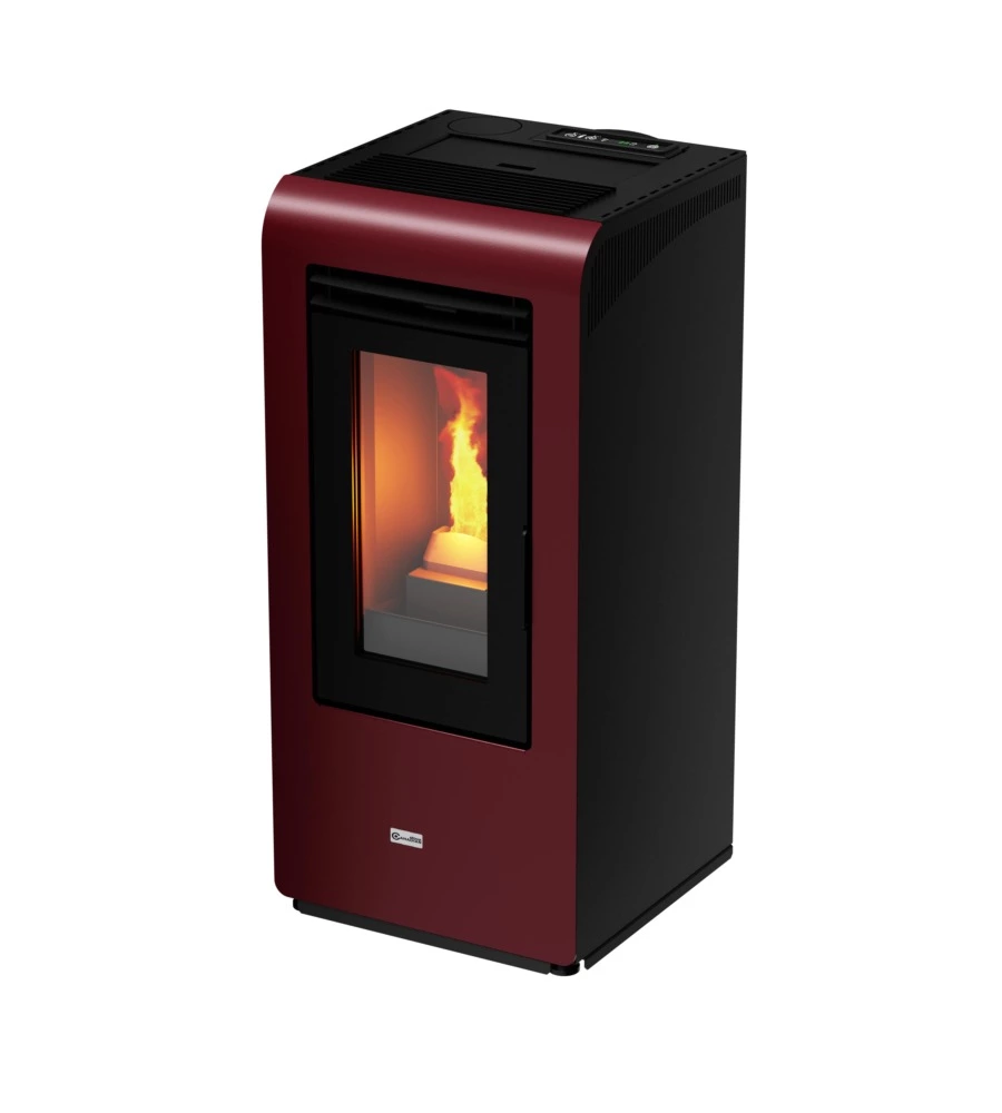 Stufa a pellet canadian stove "vancouver 10" bordeaux 8,7 kw