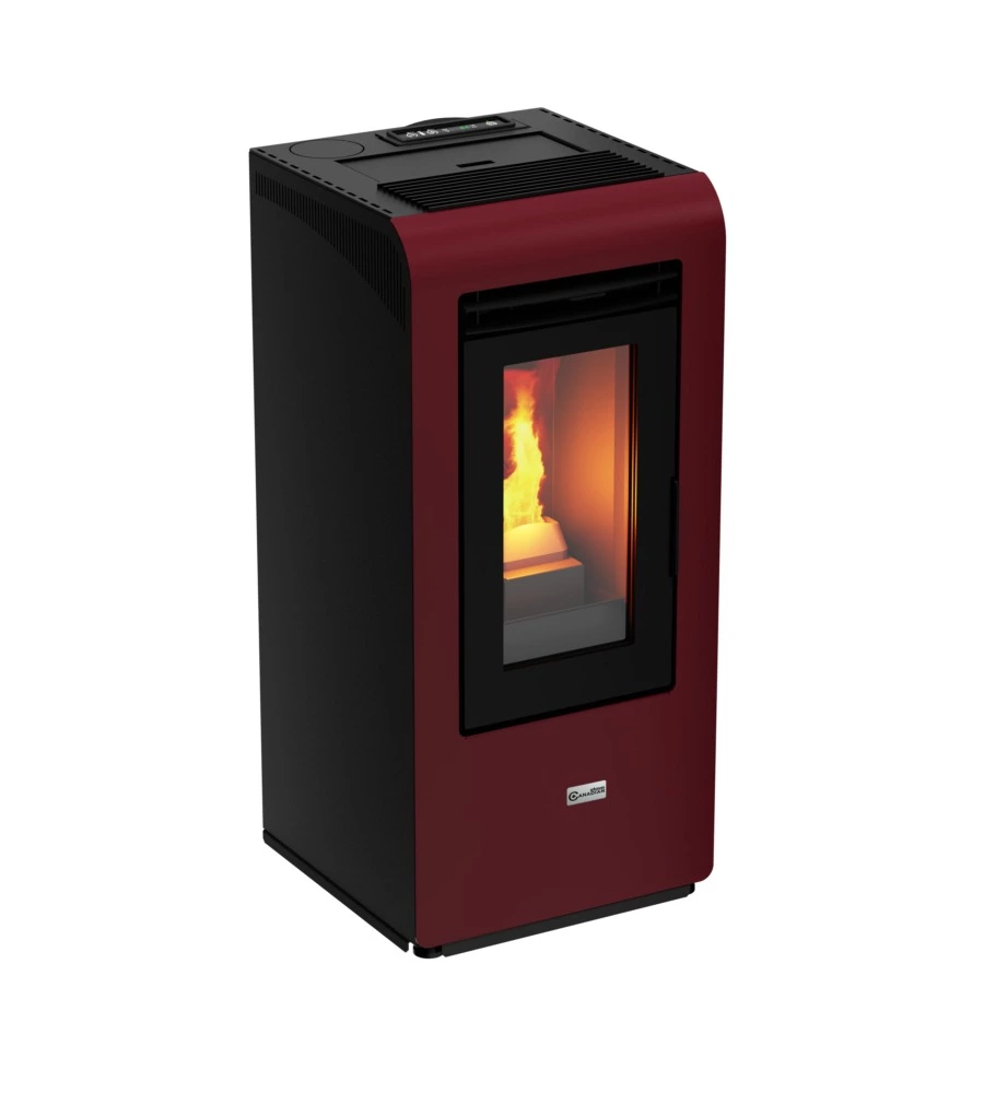 Stufa a pellet canadian stove "vancouver 10" bordeaux 8,7 kw