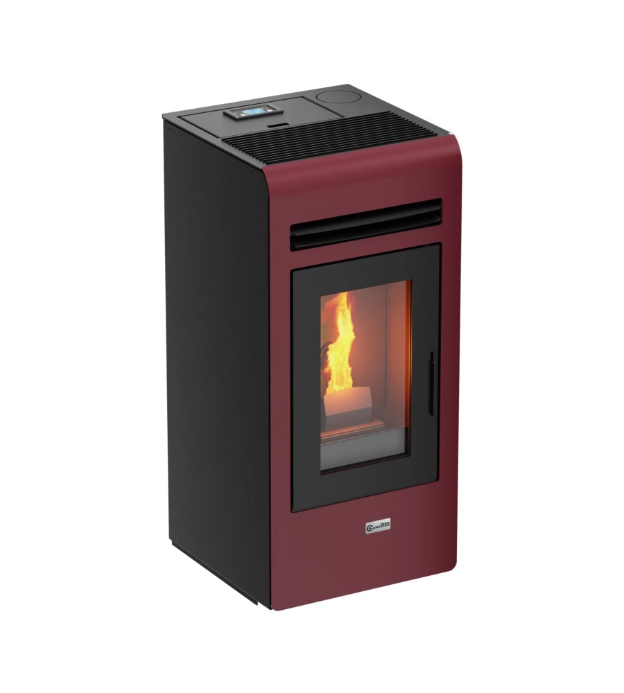 Stufa a pellet canadian stove "vancouver 12" bordeaux 11,1 kw