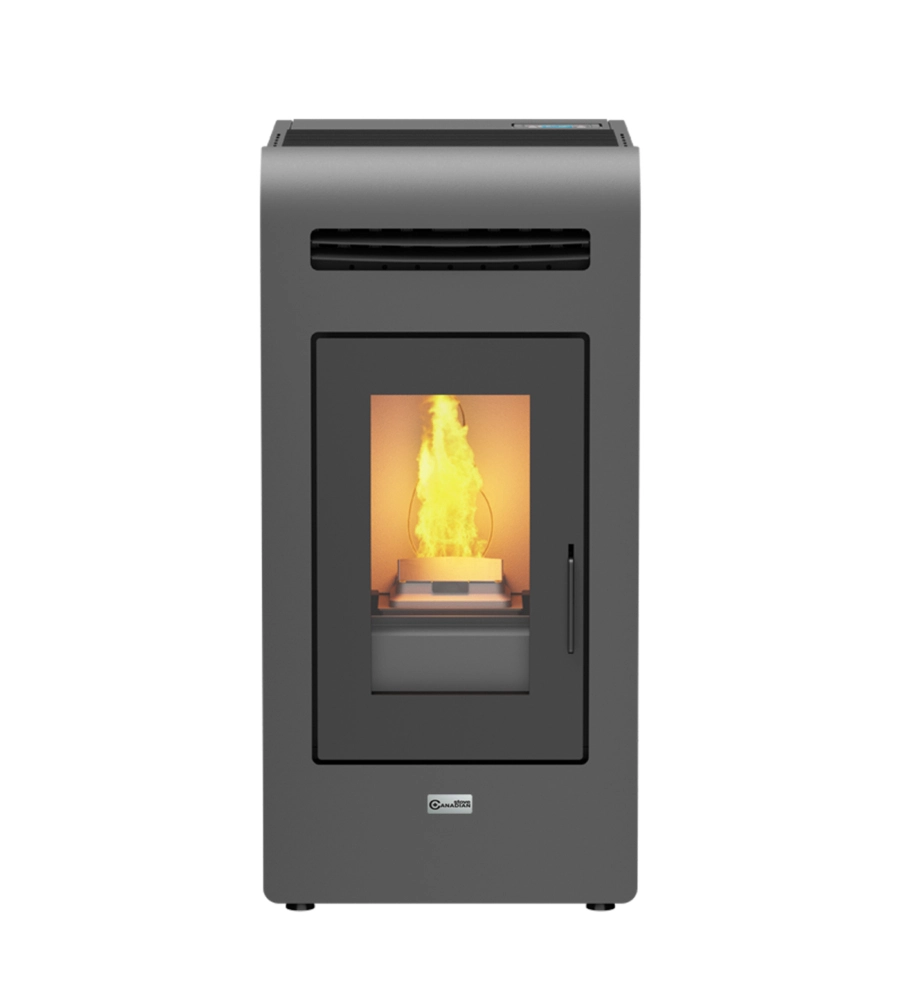 Stufa a pellet canadian stove "vancouver 14" grigio 12,9 kw