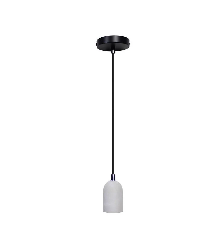 Lampada a sospensione cemento grigio 1,5 mt, e27