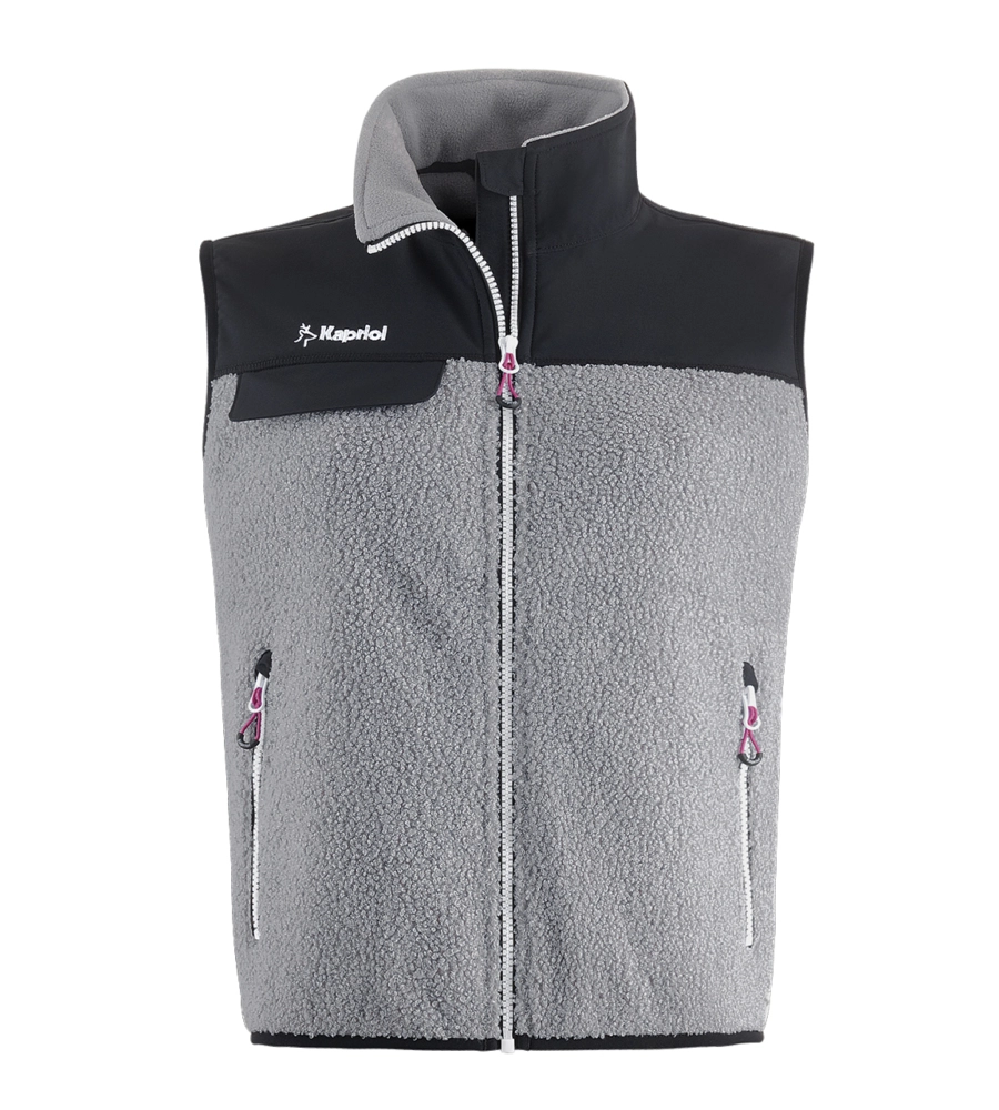 Gilet da lavoro wool donna grigio chiaro, tg xs - kapriol