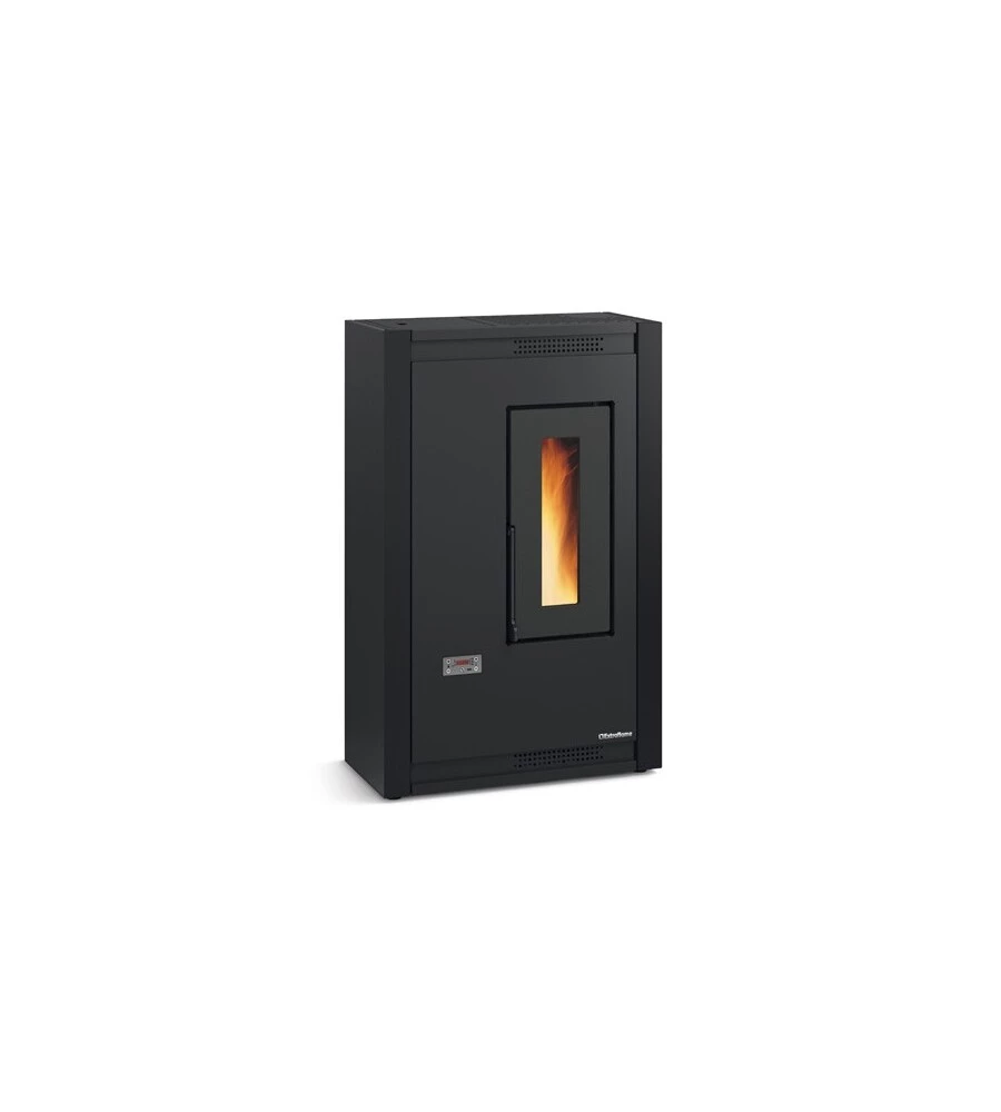 Stufa a pellet la nordica + extraflame "luisella" nero 4,4 kw