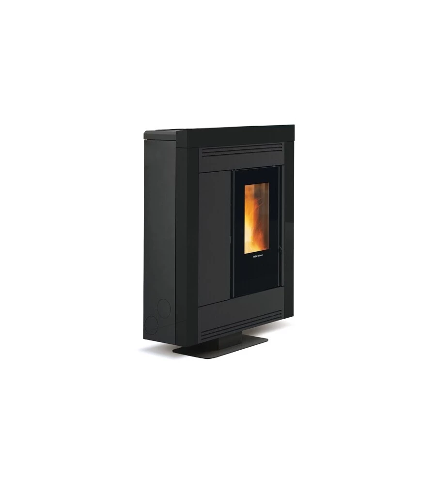 Stufa a pellet la nordica + extraflame "souvenir steel evo" nero 10,2 kw