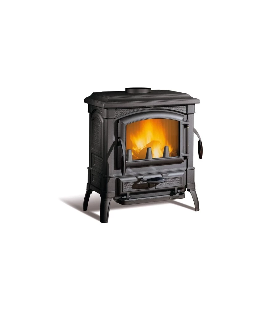 Stufa a legna la nordica + extraflame "isetta" nero 7,3 kw