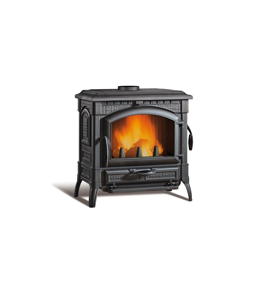 Stufa a legna  la nordica + extraflame "isotta evo" nero 11,9 kw