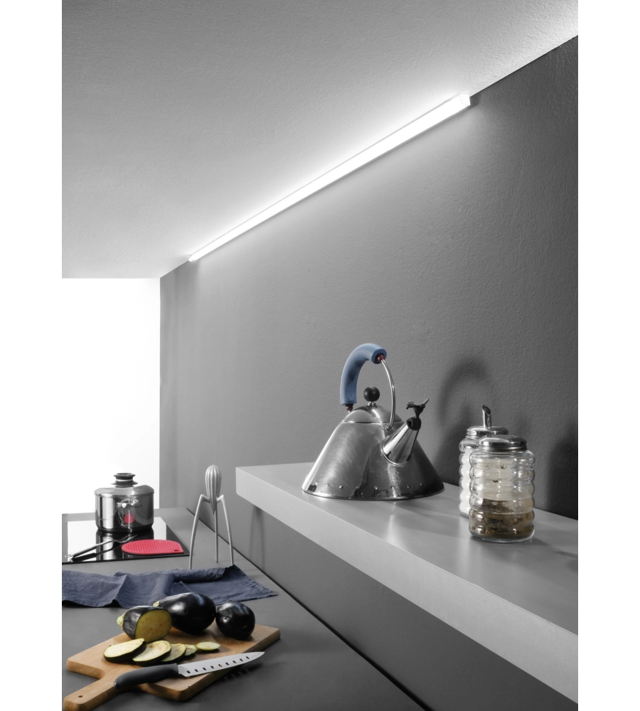 Barra sottopensile led "unix 30" con diffusore silver, 400 lm 4000 k