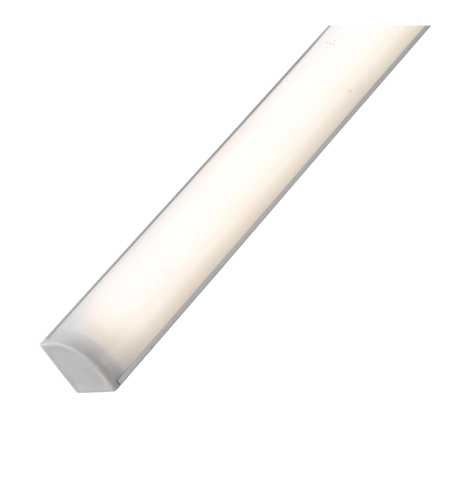 Barra sottopensile angolare led "unix 45" con diffusore silver, 600 lm 4000 k