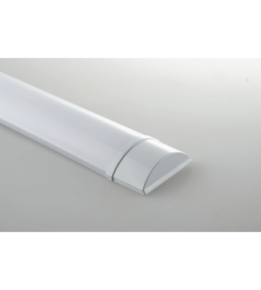 Barra led "batten 120" con finitura bianca e diffusore opale, 4252 lm 4000 k