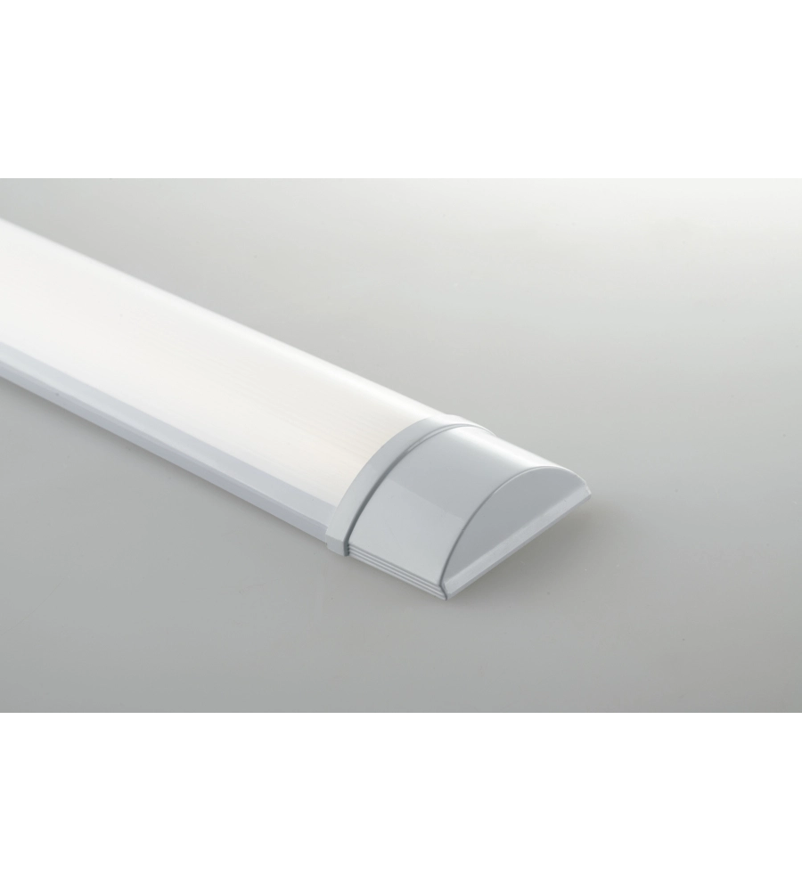 Barra led "batten 120" con finitura bianca e diffusore opale, 4252 lm 4000 k