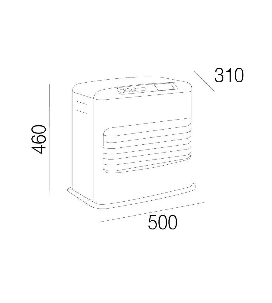 Stufa a combustibile liquido tosai modello sre 4600