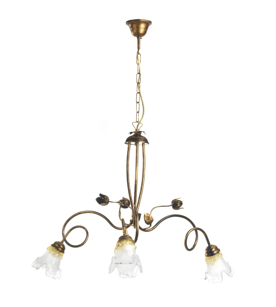 Lampadario "arianna" 3 luci bronzo, e14