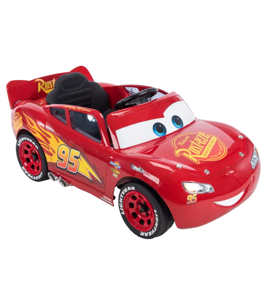 Auto elettrica per bambini a batteria 6v, modello saetta mcqueen cars