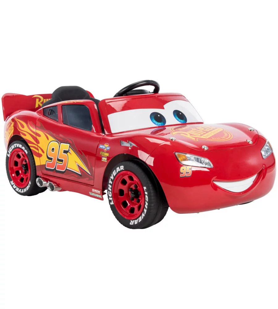 Auto elettrica per bambini a batteria 6v, modello saetta mcqueen cars