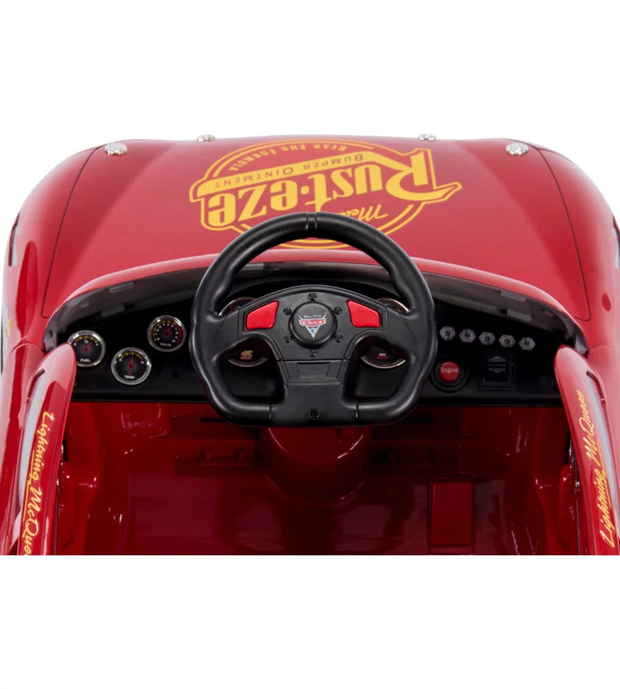 Auto elettrica per bambini a batteria 6v, modello saetta mcqueen cars