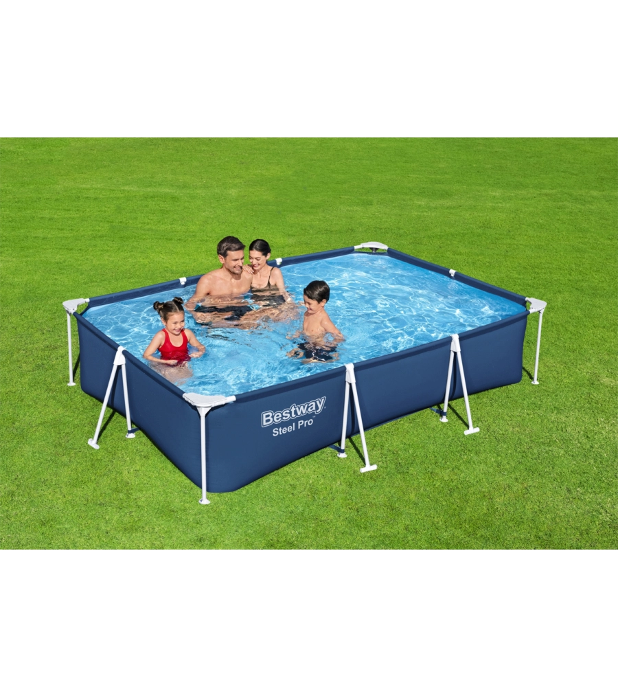 Piscina fuori terra rettangolare bestway "splash frame" 300x201x66 cm - cod. 56043