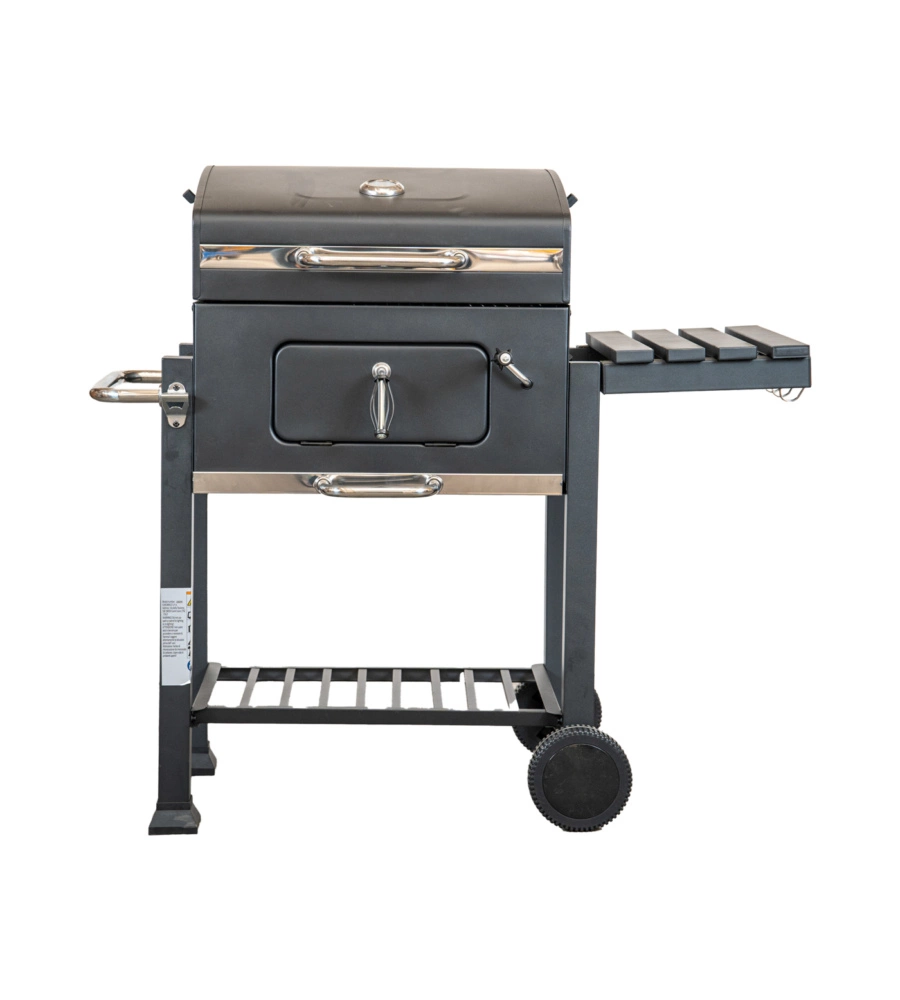 Barbecue a carbone "primo" in acciaio, 117,5x66x107,5 cm - arnold