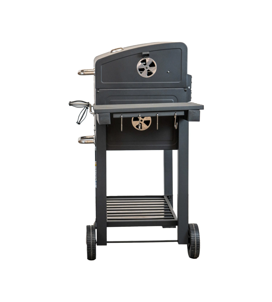 Barbecue a carbone "primo" in acciaio, 117,5x66x107,5 cm - arnold