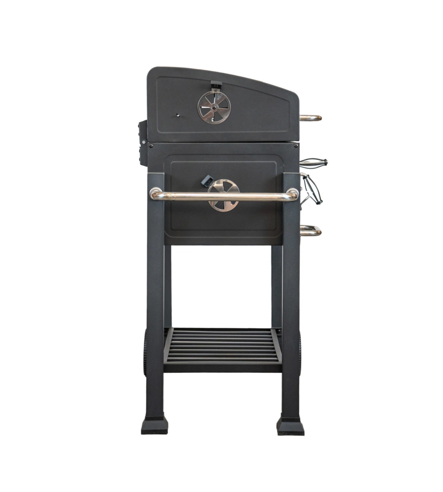 Barbecue a carbone "primo" in acciaio, 117,5x66x107,5 cm - arnold