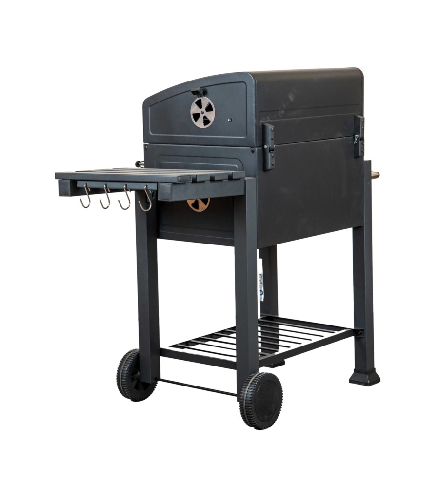 Barbecue a carbone "primo" in acciaio, 117,5x66x107,5 cm - arnold