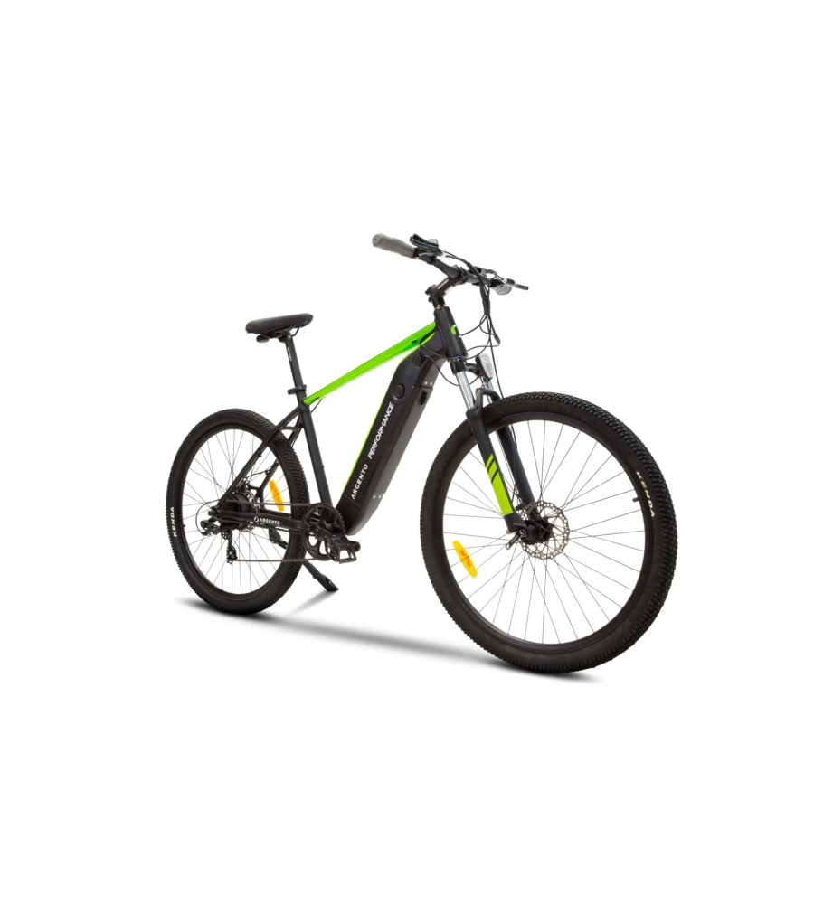 Bici elettrica mountain bike mtb e-bike performance green con bluetooh- argento