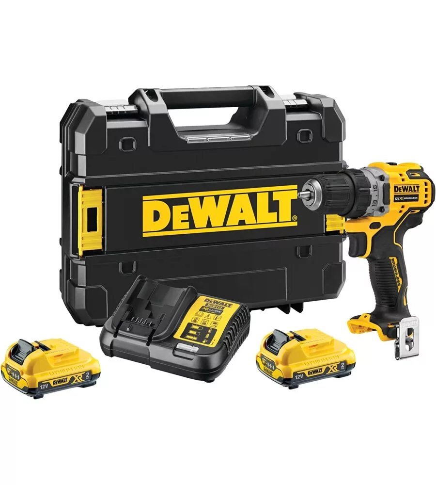 Trapano avvitatore brushless dewalt dcd701d2 con due batteria 2.0 ah