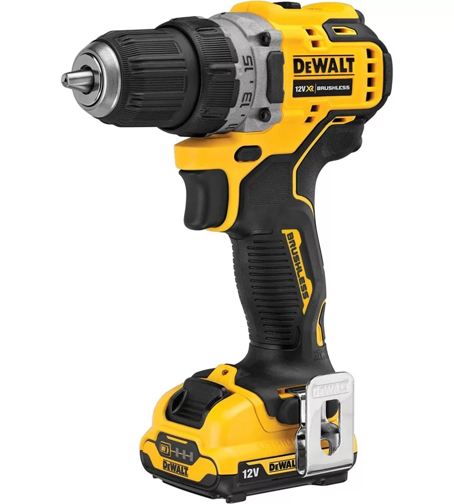 Trapano avvitatore brushless dewalt dcd701d2 con due batteria 2.0 ah