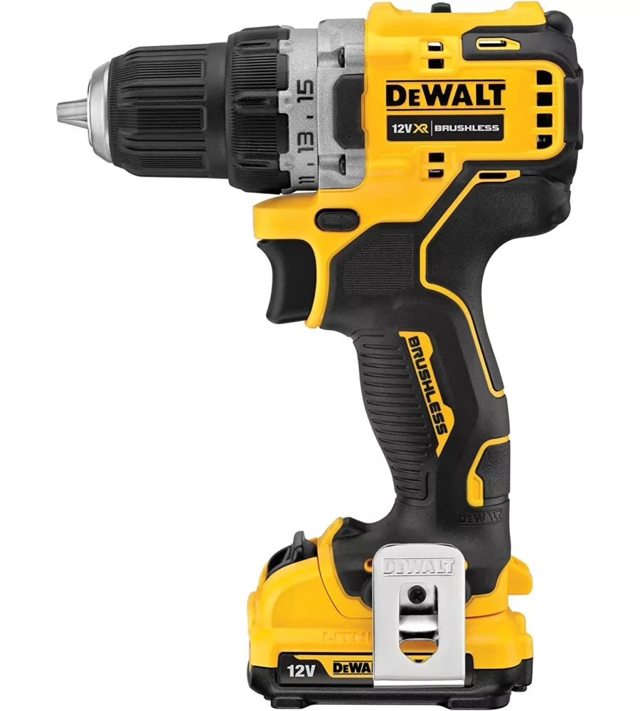 Trapano avvitatore brushless dewalt dcd701d2 con due batteria 2.0 ah