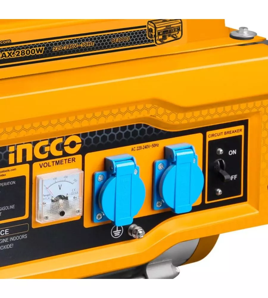 Generatore di corrente a benzina ingco "ge30005" 2500 w