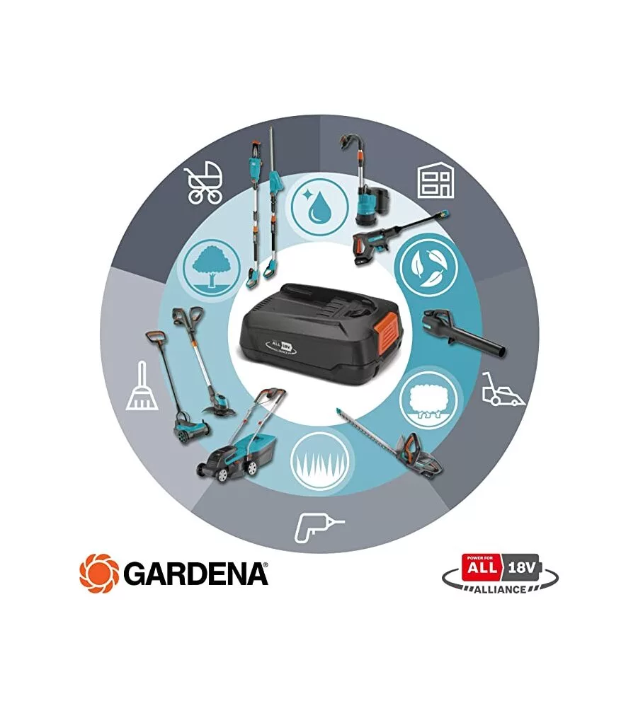 Batteria di ricambio gardena "p4a pba" 18v 4,0ah