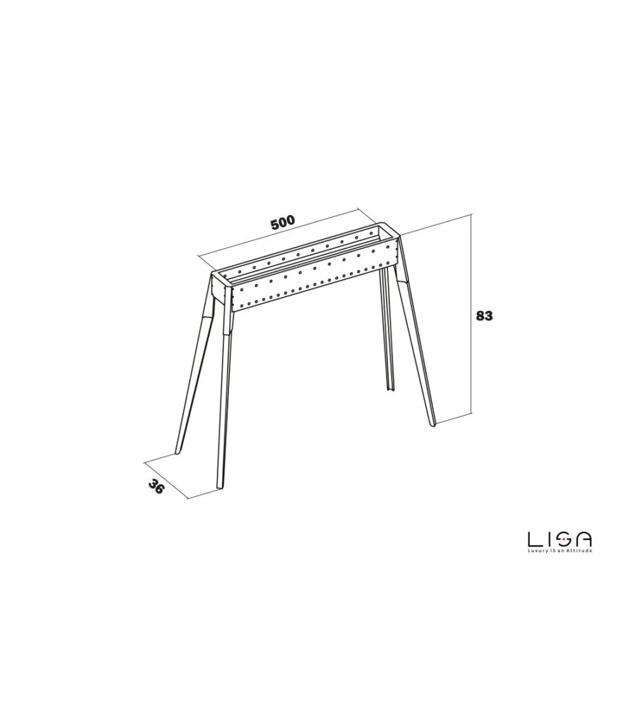 Cuocispiedini miami 500 in acciaio inox, 60x36x83 cm - lisa