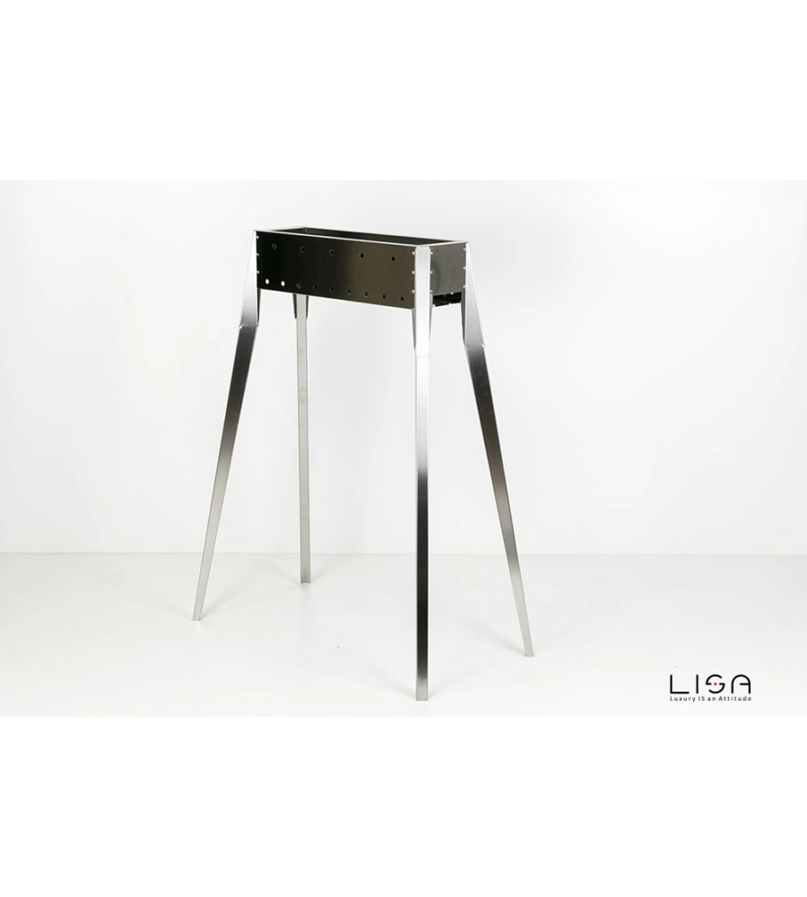 Cuocispiedini miami 500 in acciaio inox, 60x36x83 cm - lisa