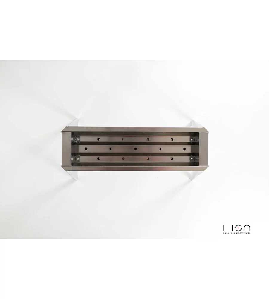 Cuocispiedini miami 500 in acciaio inox, 60x36x83 cm - lisa